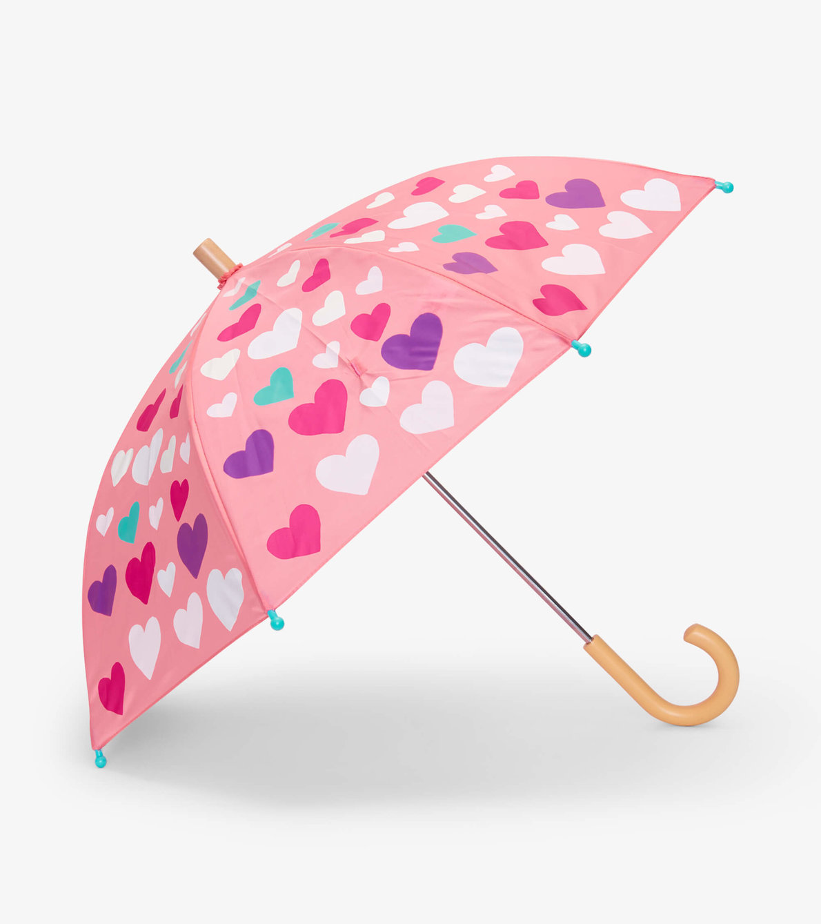 View larger image of Colourful Hearts Colour Changing Umbrella