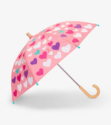 Colourful Hearts Colour Changing Umbrella