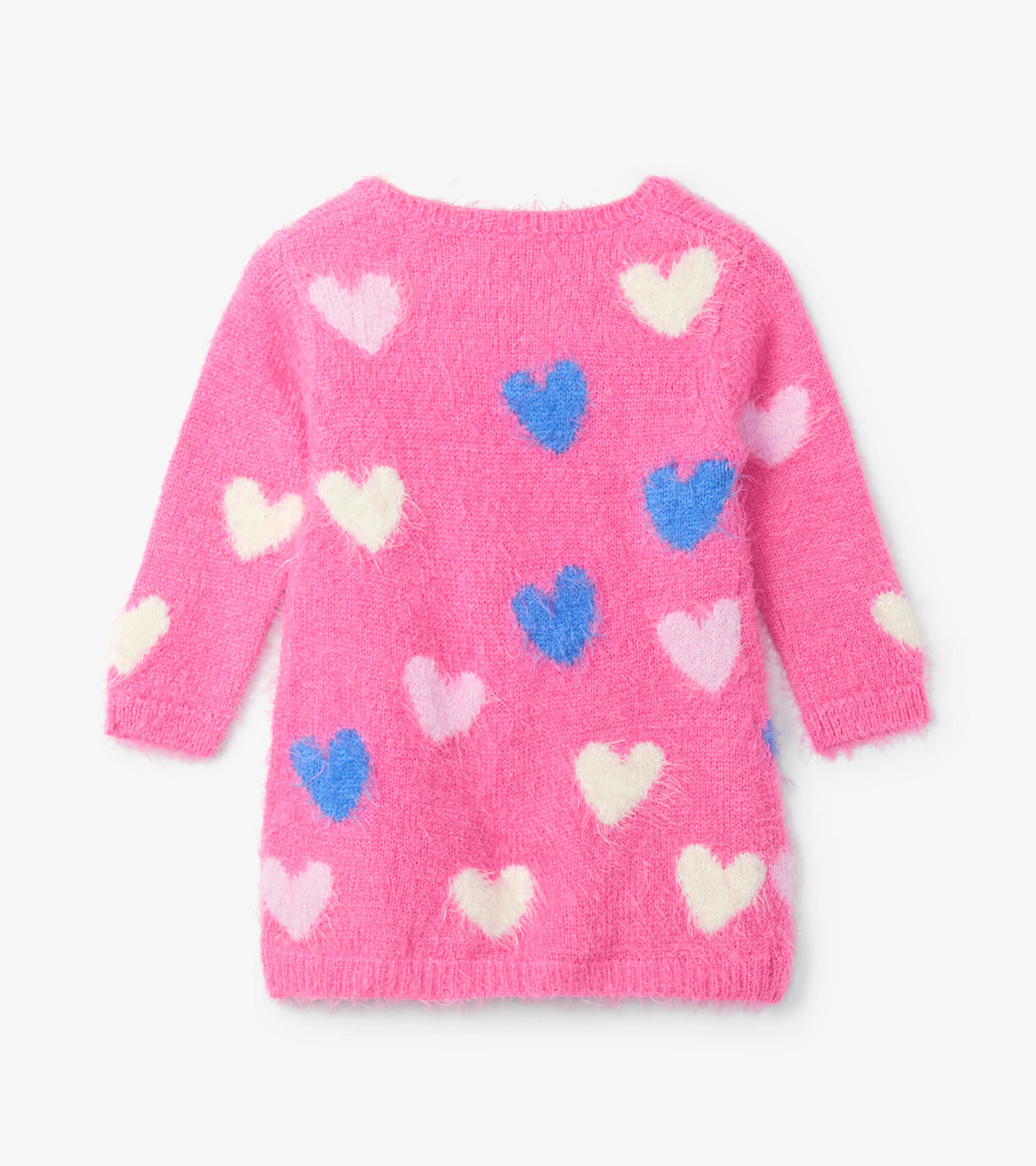 View larger image of Confetti Hearts Fuzzy Baby Sweater Dress