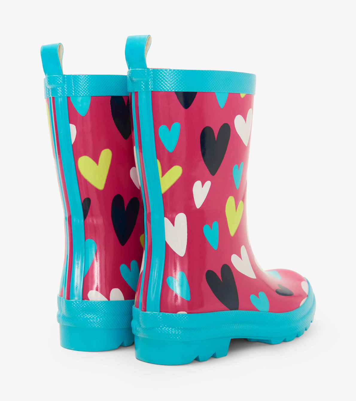 View larger image of Confetti Hearts Shiny Wellies