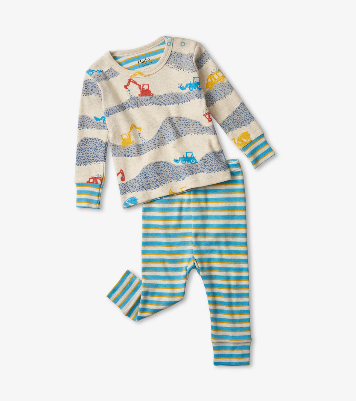 Agrandir l'image de Pyjama en coton biologique pour bébé – Chantier de construction