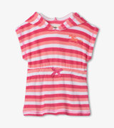 Cotton Candy Stripes Baby Hooded Terry Cover Up