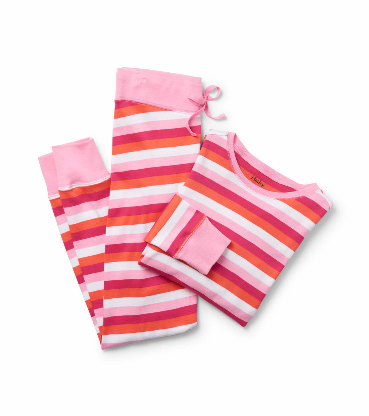 View larger image of Cotton Candy Stripes Organic Cotton Women's Pajama Set