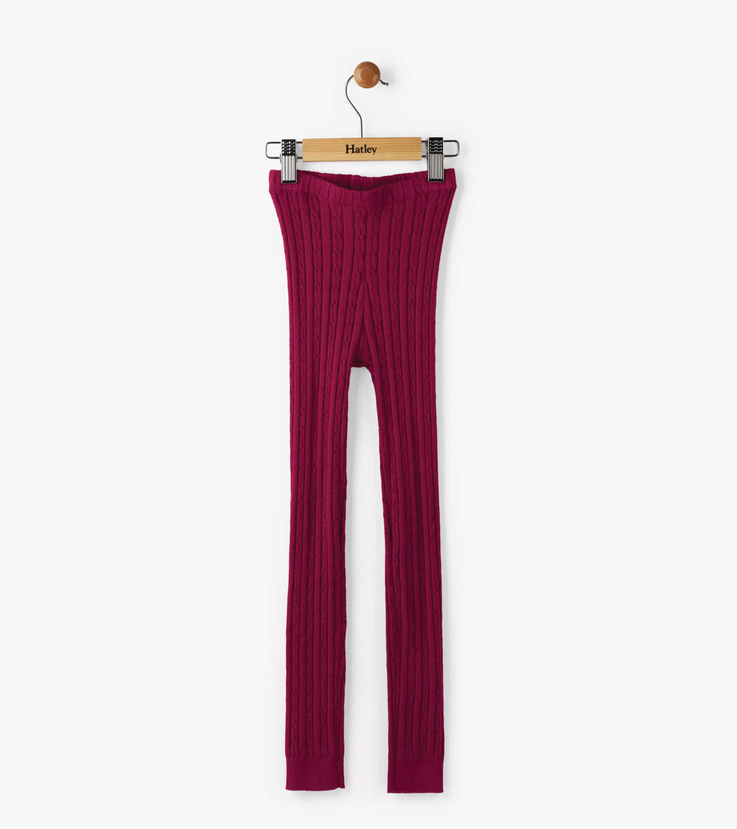 Crimson Cable Knit Tights - Hatley US