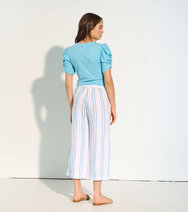 Cropped Wide Leg Pants - Sunny Stripes - Hatley CA