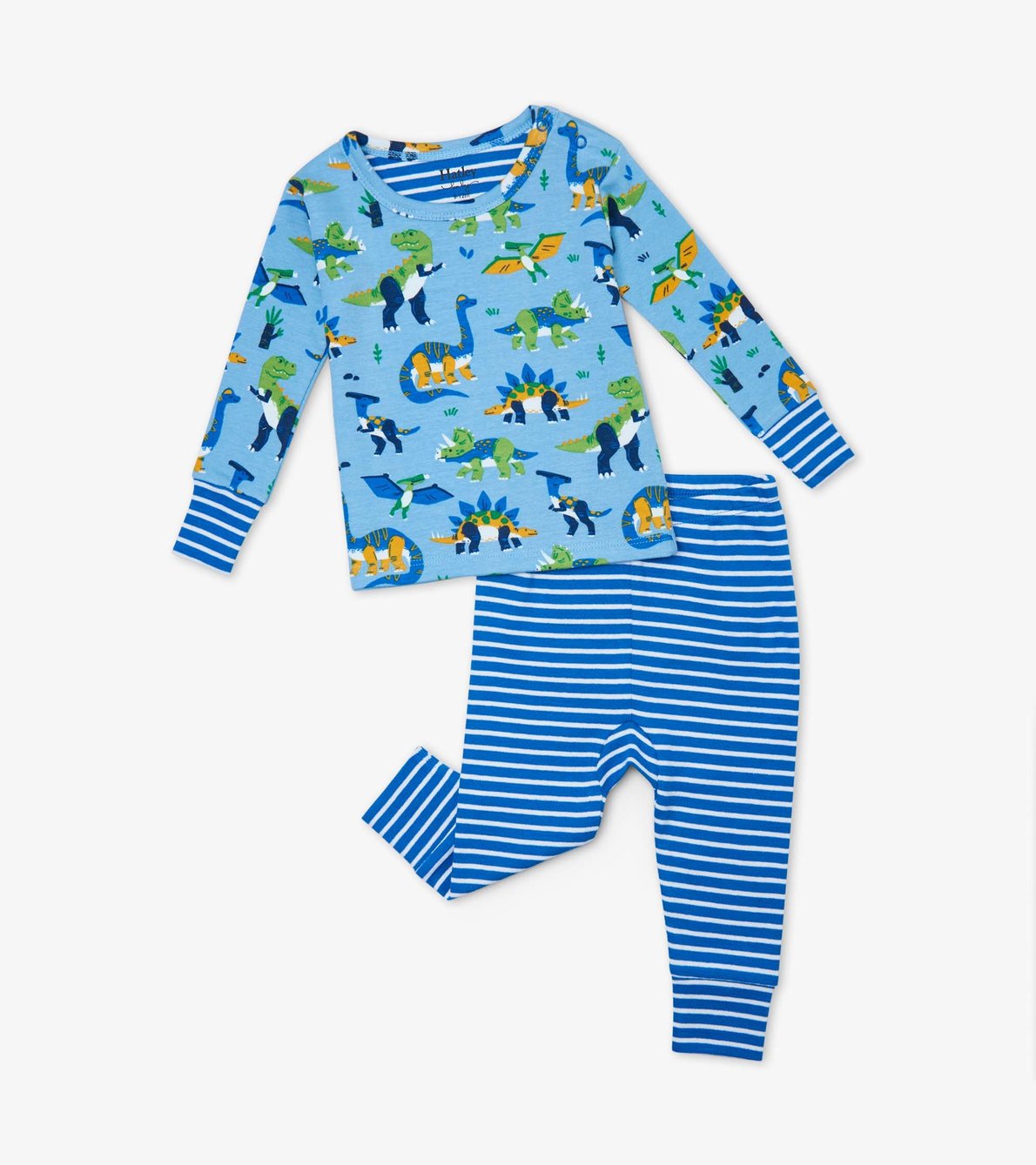 View larger image of Curious Dinos Organic Cotton Baby Pajama Set
