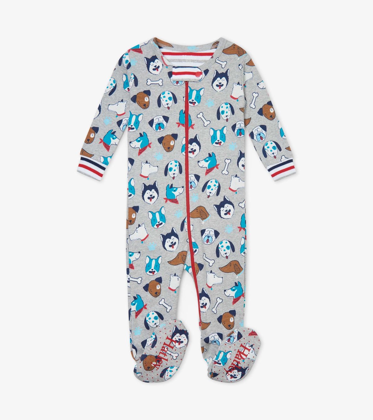 View larger image of Cute Pups Organic Cotton Footed Coverall