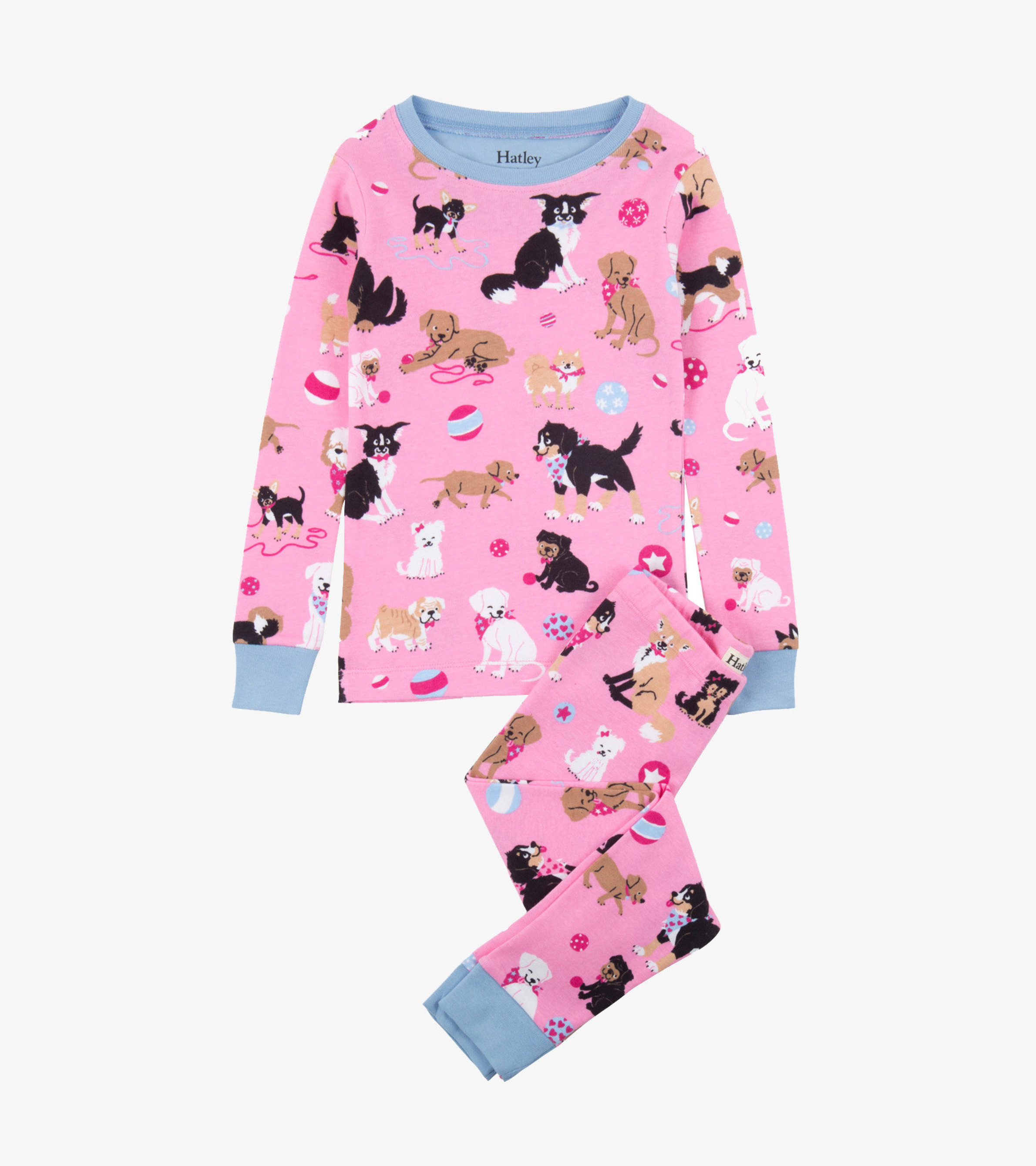 Cute Pups Organic Cotton Pajama Set - Hatley CA