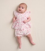 Dandelion Dust Baby Pin Tuck Top And Bloomer Set