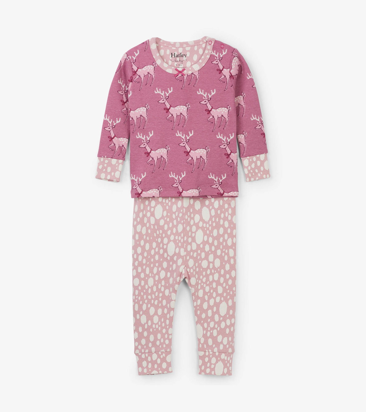 View larger image of Darling Deer Organic Cotton Baby Pajama Set
