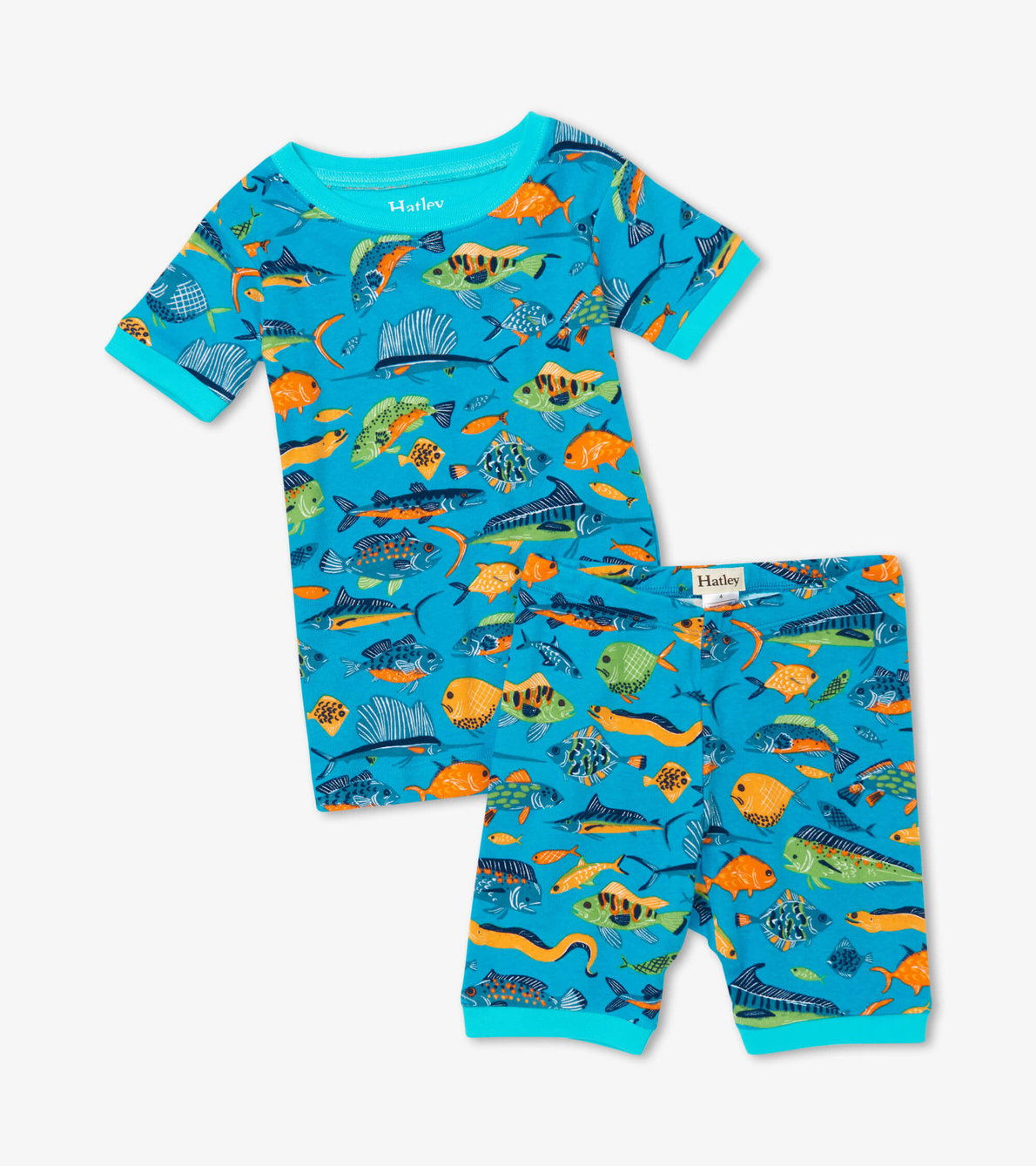 View larger image of Deep Sea Fish Organic Cotton Short Pajama Set