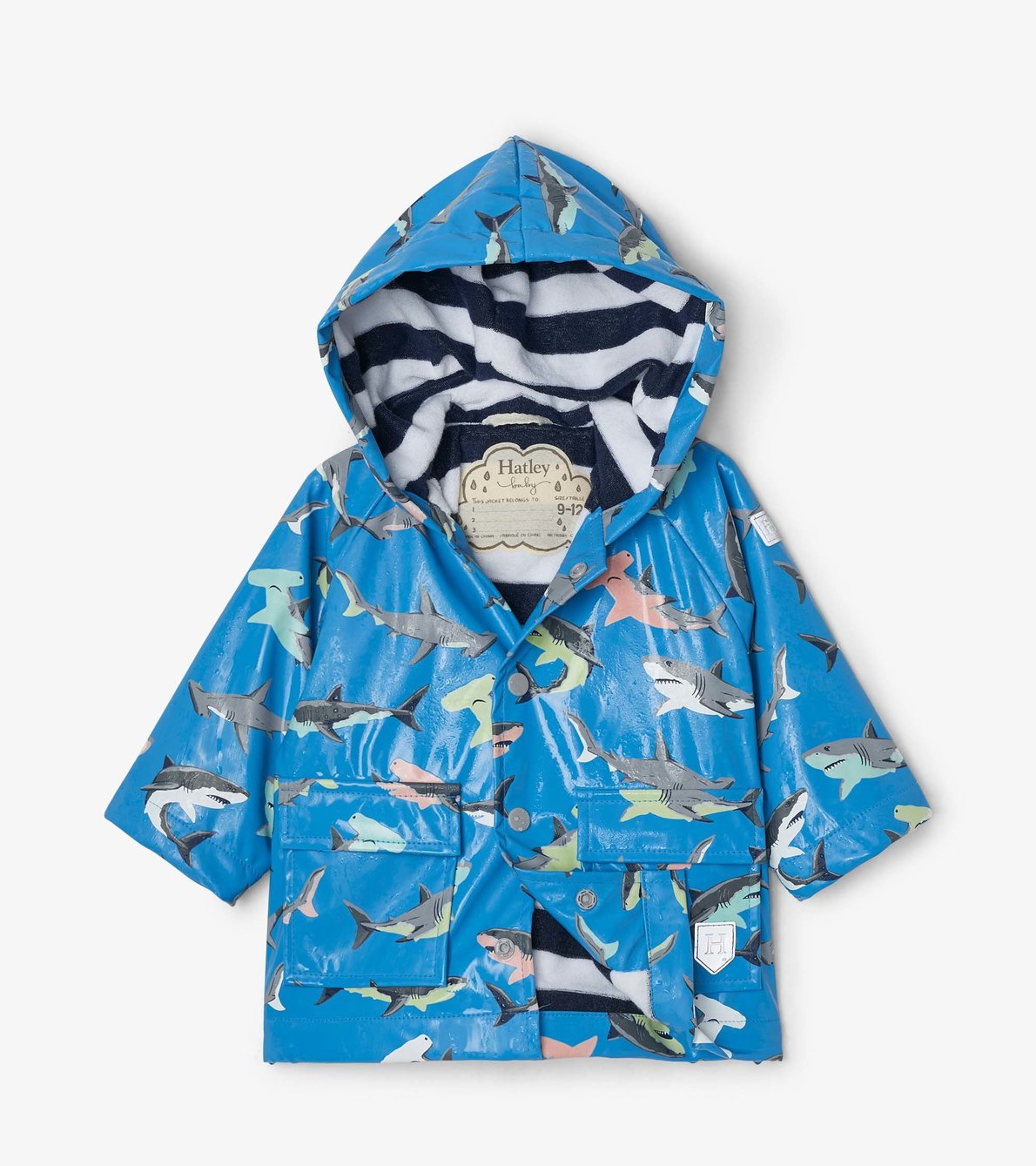 View larger image of Deep-Sea Sharks Colour Changing Baby Raincoat