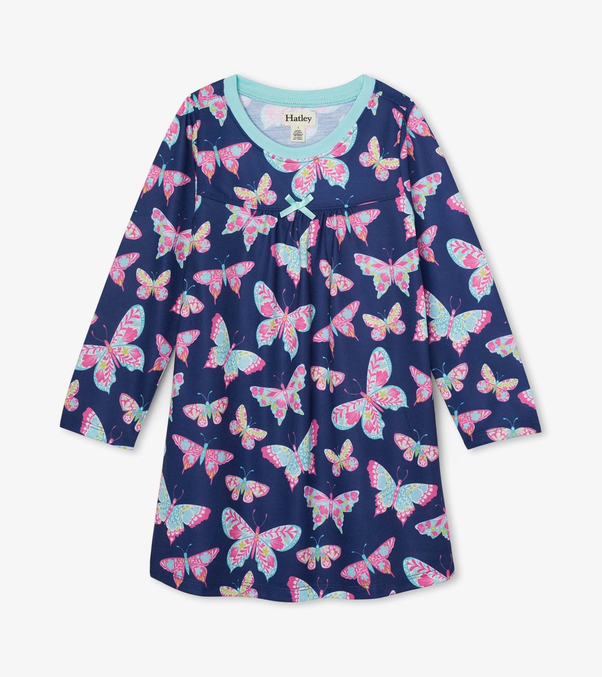 View larger image of Delightful Butterflies Long Sleeve Nightdress