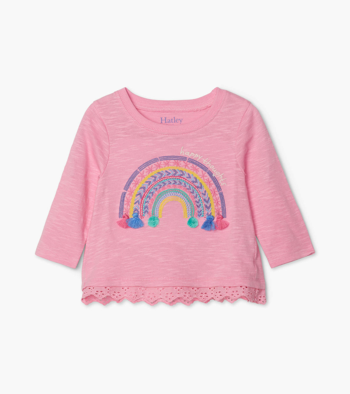 View larger image of Delightful Rainbow Long Sleeve Baby Tee