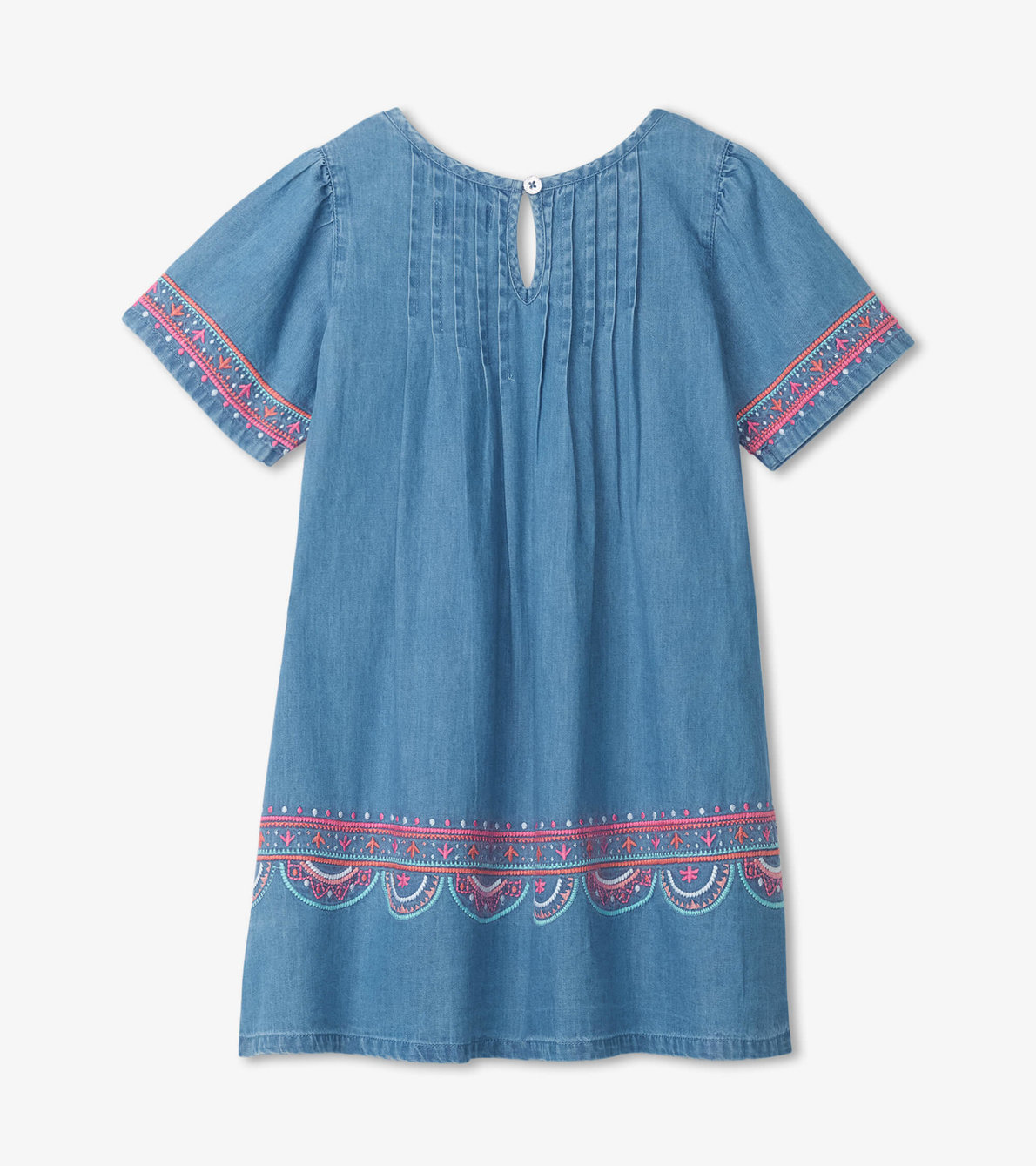 View larger image of Denim Embroidered Dress