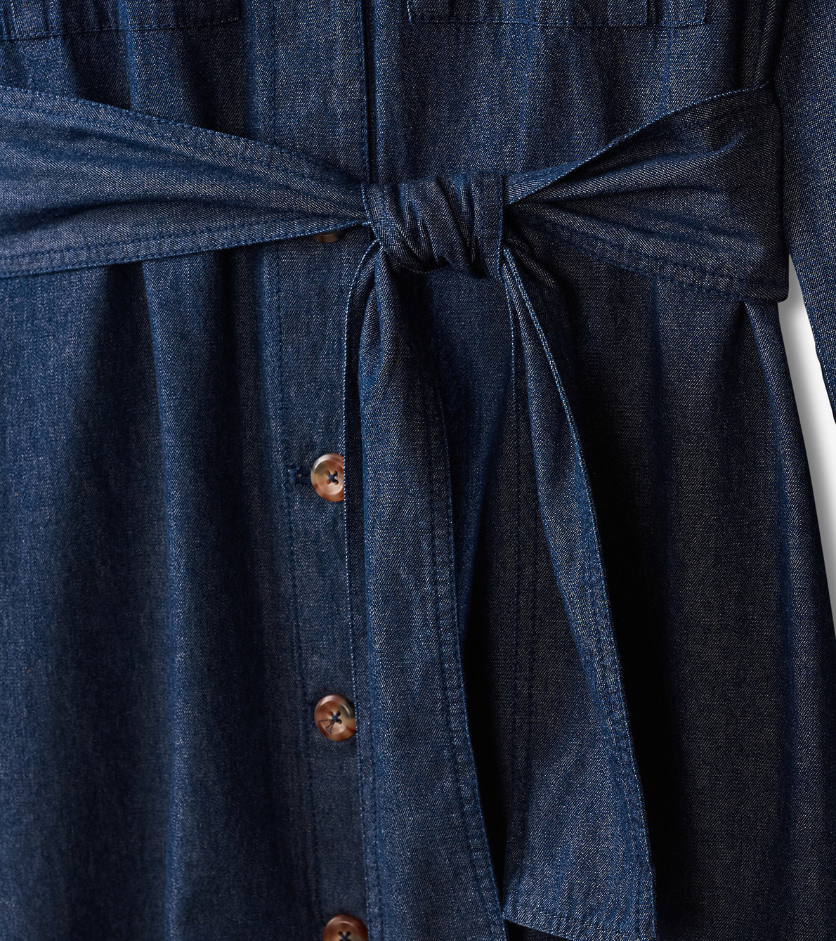 View larger image of Denim Shirt Dress - Dark Wash