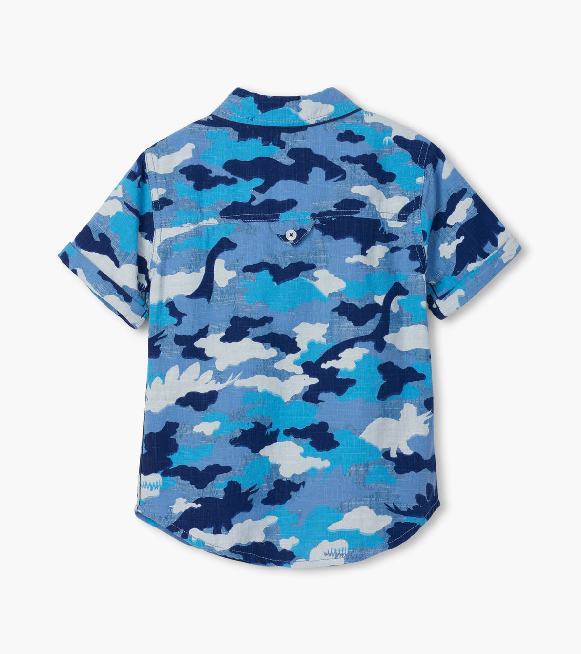Agrandir l'image de Chemise boutonnée à manches courtes – Motif camouflage dinosaure