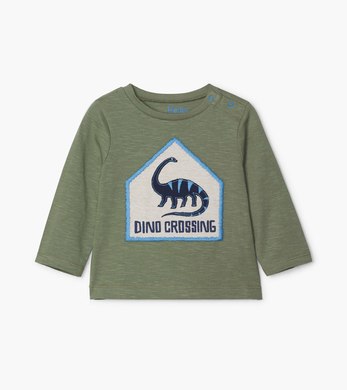 View larger image of Dino Crossing Long Sleeve Baby Tee