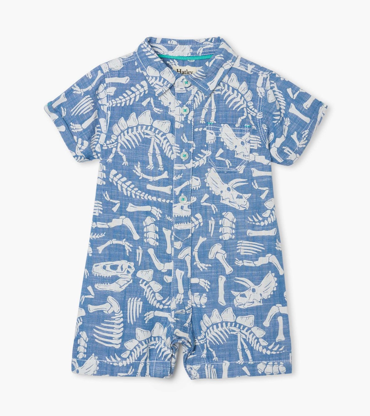 View larger image of Dino Fossils Baby Woven Romper