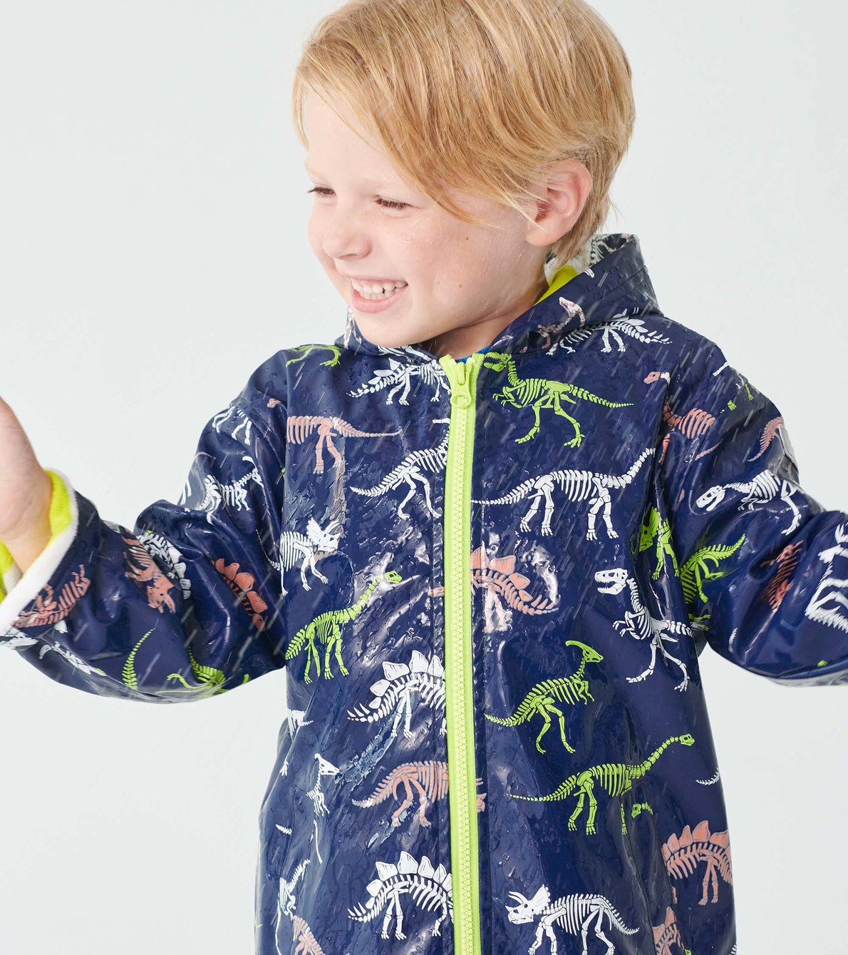 View larger image of Dino Fossils Colour Changing Splash Jacket