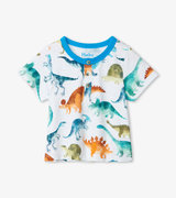 T-shirt Henley pour bébé – Parc préhistorique