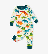 Dino Park Organic Cotton Baby Pajama Set