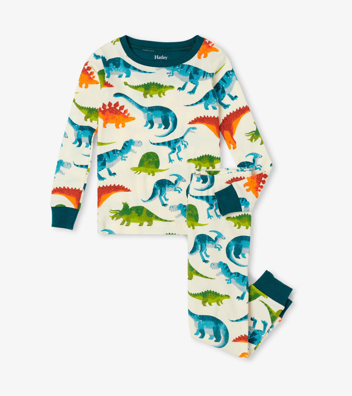 View larger image of Dino Park Organic Cotton Pajama Set
