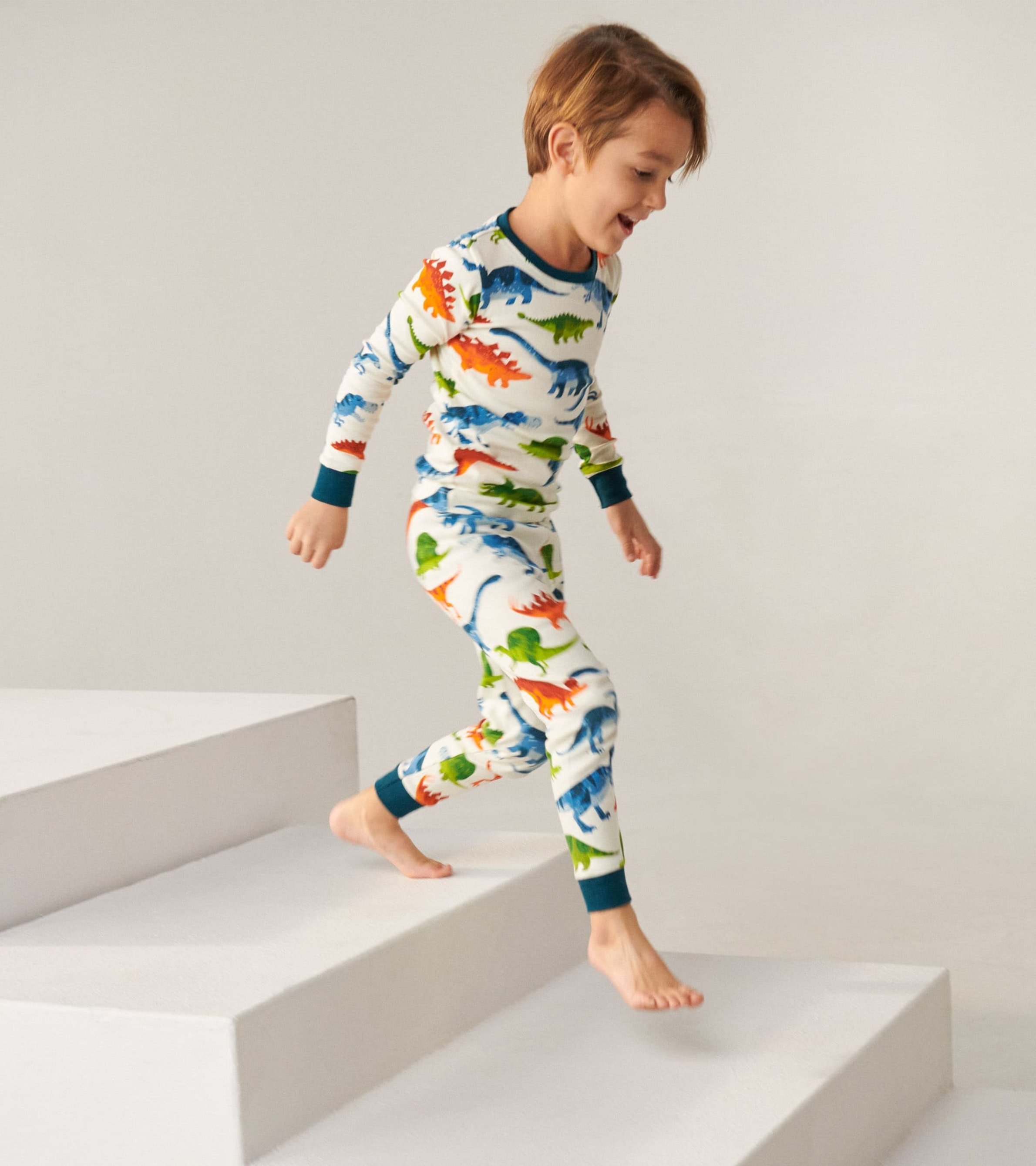 Dinosaur Park Organic Cotton Kids Pajama Set - Hatley CA