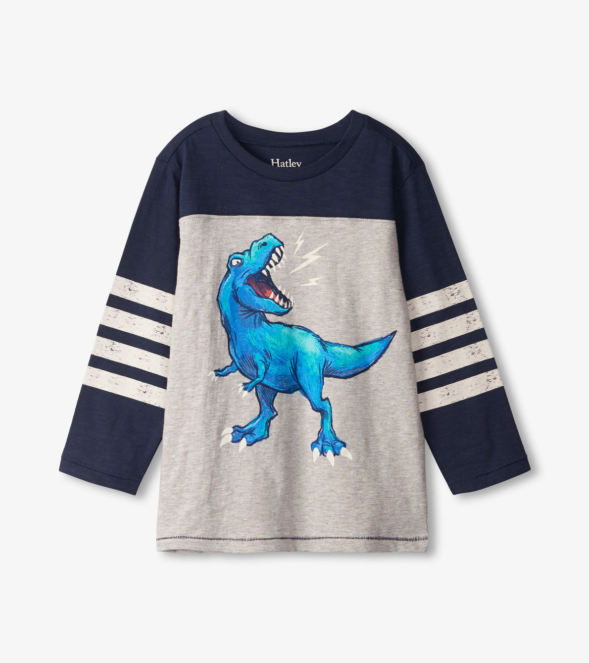 Agrandir l'image de T-shirt à manches longues – Dinosaure rugissant