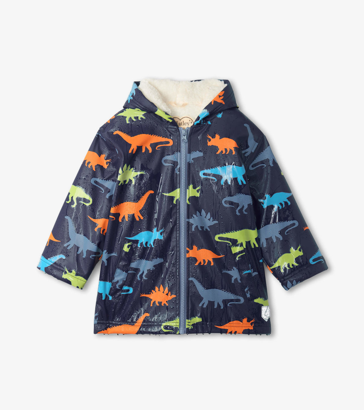 View larger image of Boys Dinosaur Silhouettes Zip-Up Rain Jacket