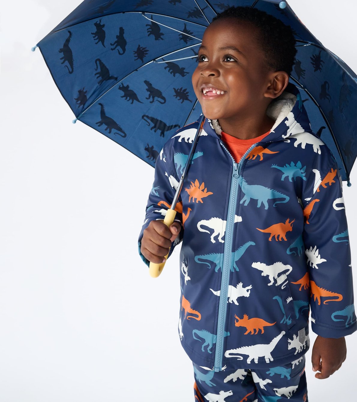 View larger image of Dino Silhouettes Colour Changing Raincoat