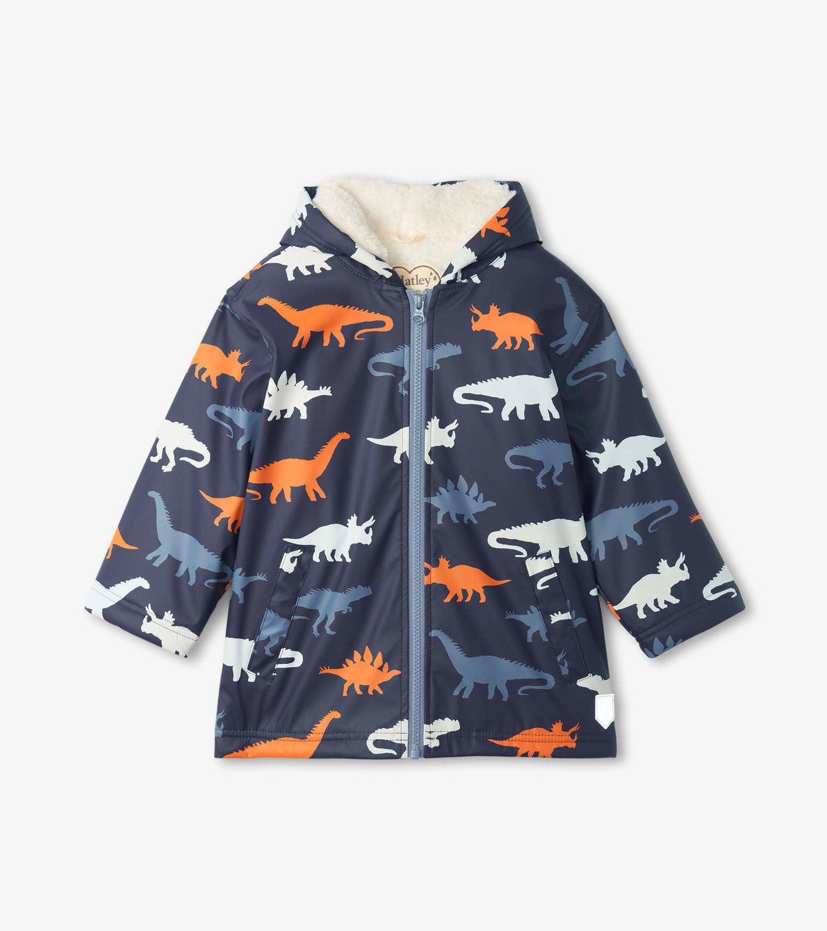 View larger image of Dinosaur Silhouettes Colour Changing Kids Raincoat