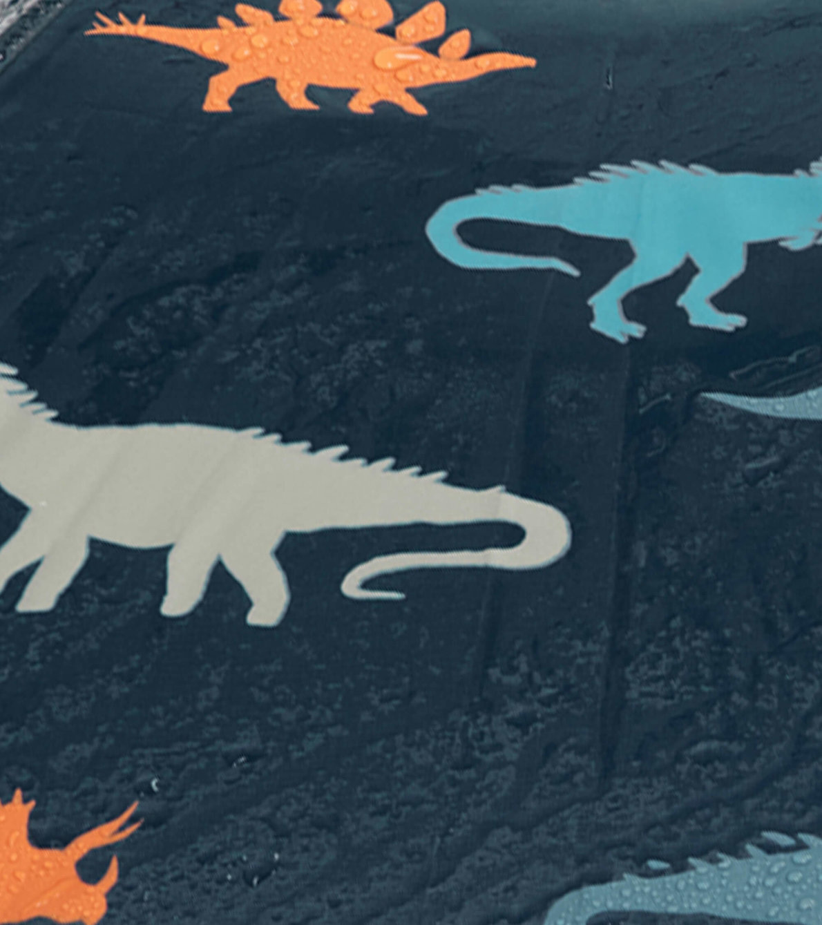 Agrandir l'image de Parapluie à couleur changeante pour enfant – Silhouettes de dinosaures