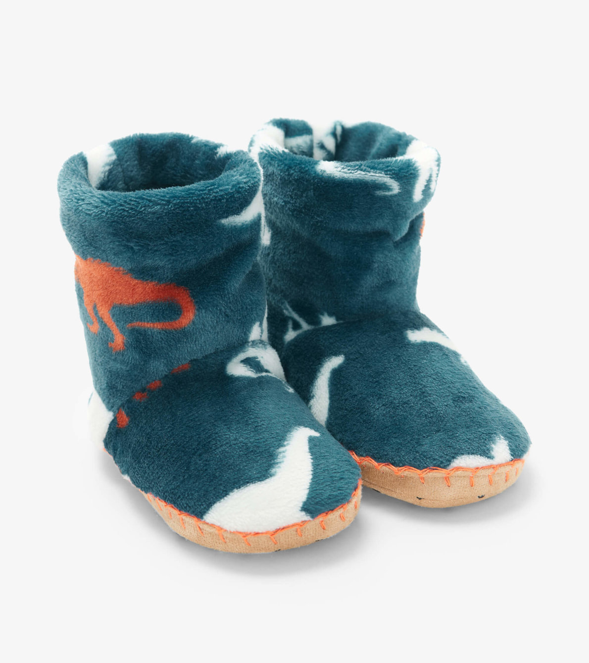 View larger image of Dino Silhouettes Fleece Slippers