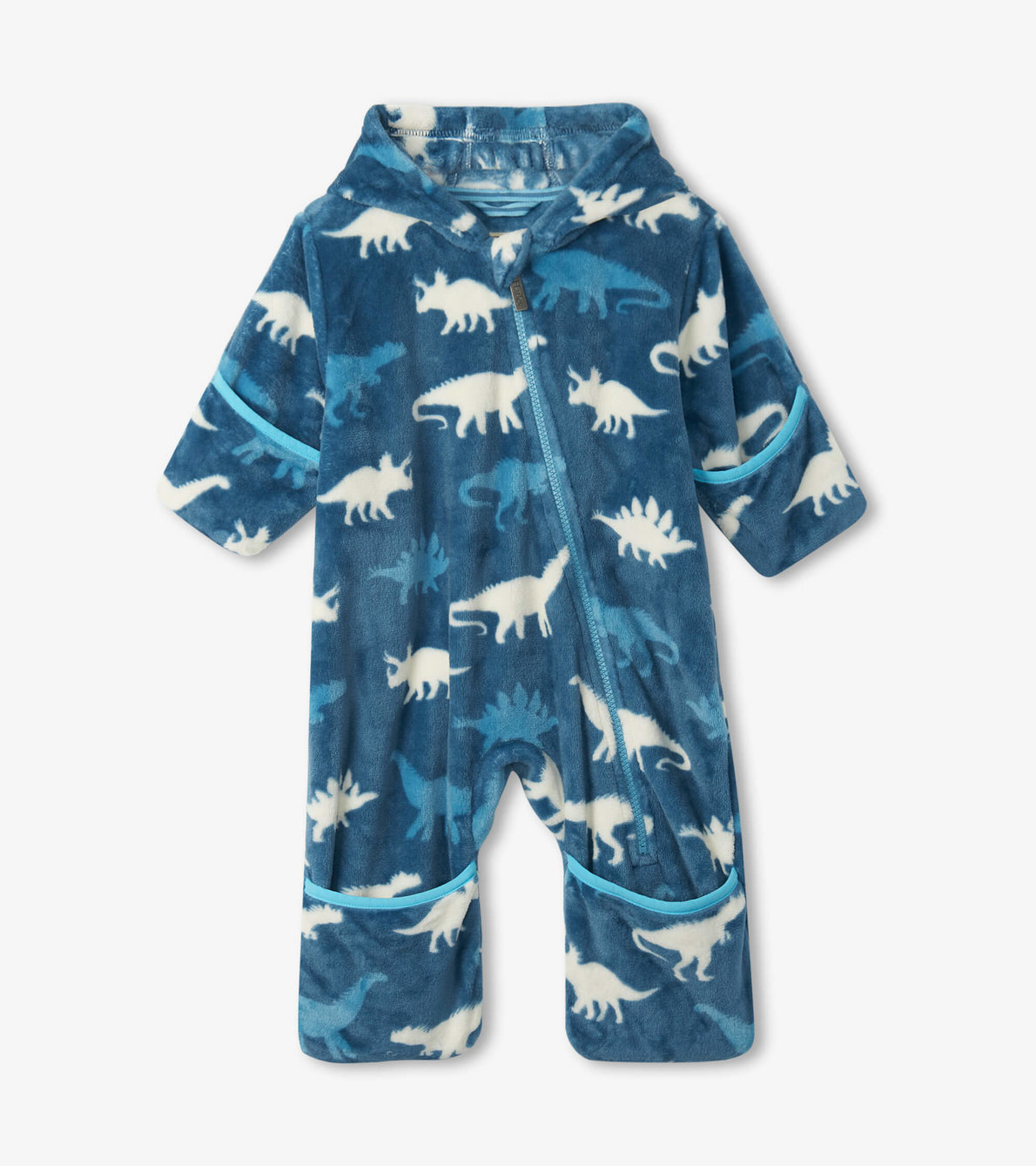 Agrandir l'image de Combinaison en molleton duveteux pour bébé – Silhouettes de dinosaures