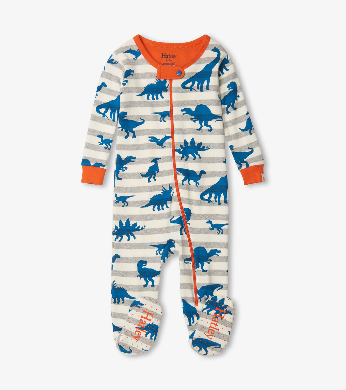 View larger image of Dino Silhouettes Organic Cotton Footed Coverall
