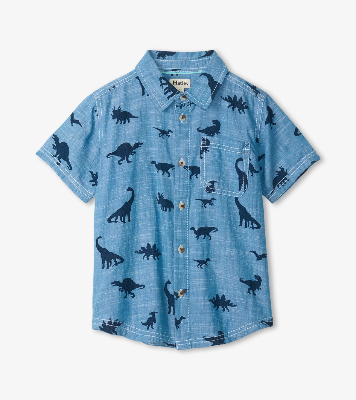 View larger image of Dino Silhouettes Short Sleeve Button Down Shirt