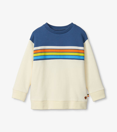 Dino Stripes Pullover Sweatshirt