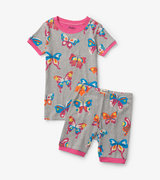 Doodle Butterflies Short Pajama Set