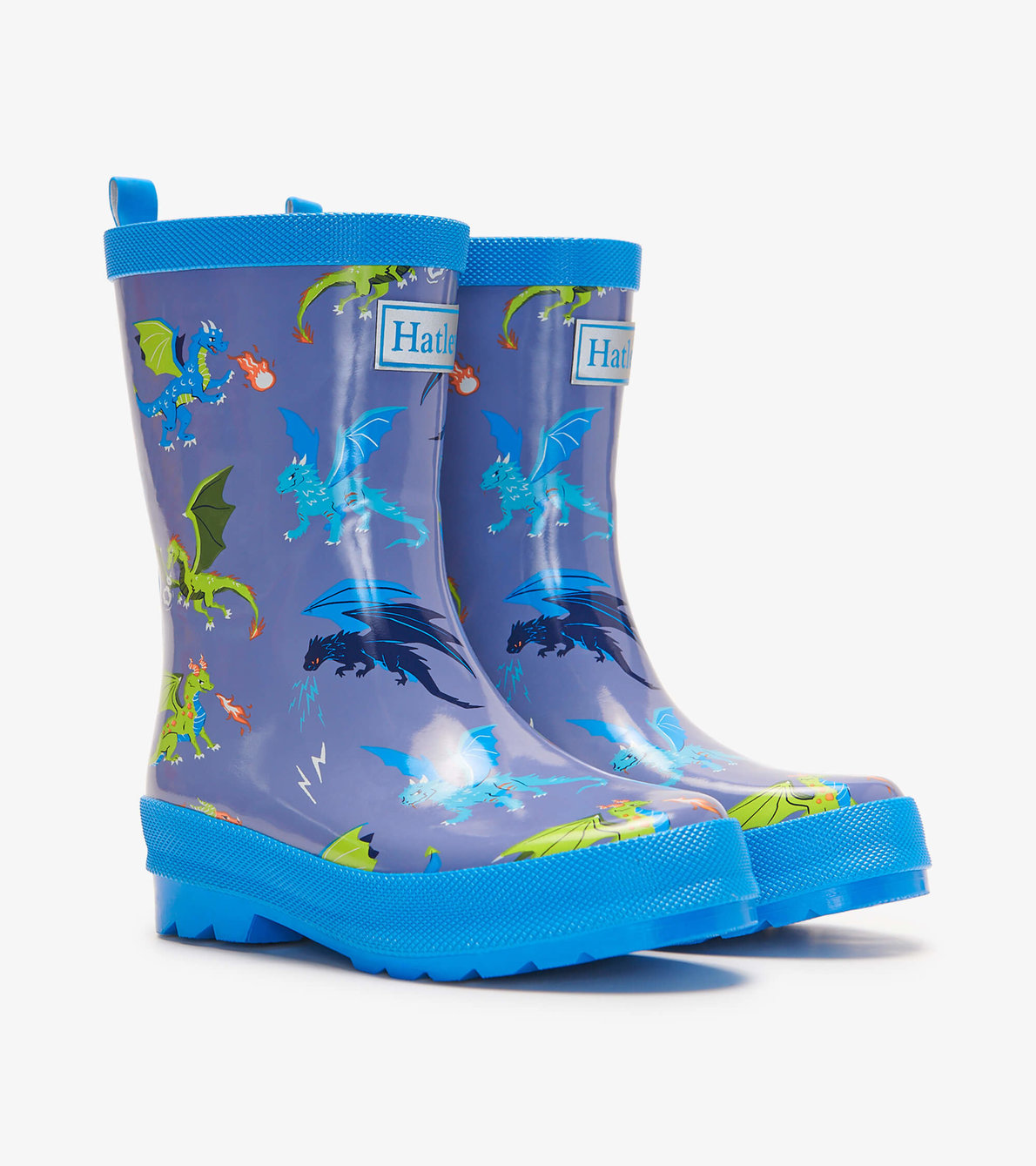 View larger image of Dragon Realm Shiny Kids Rain Boots