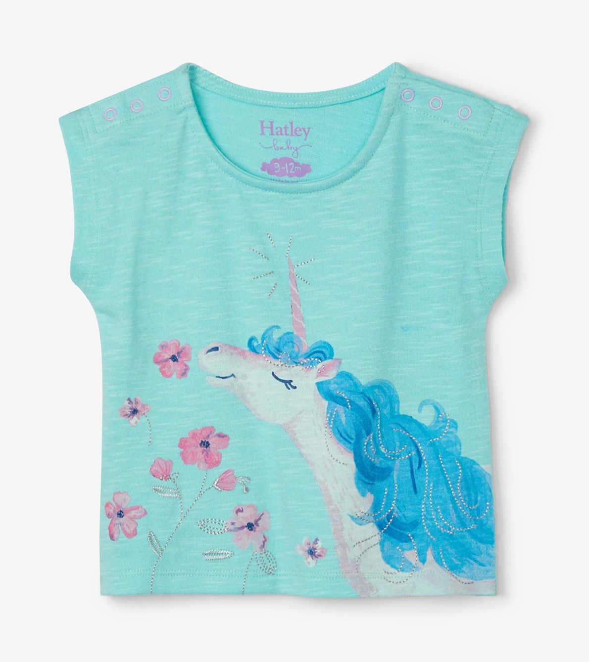Agrandir l'image de T-shirt pour bébé – Licorne rêveuse