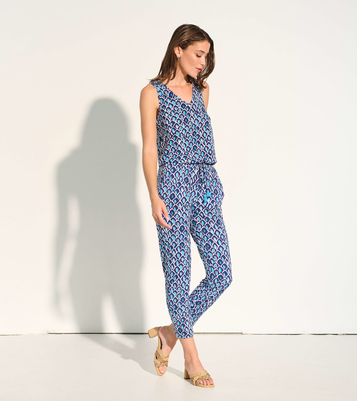 View larger image of Ella Jumpsuit - Abstract Pineapple
