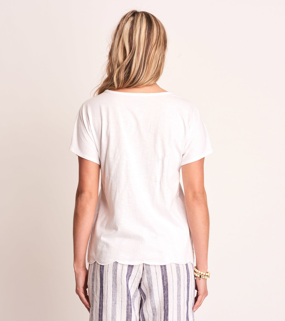 Agrandir l'image de T-shirt brodé – Blanc pur