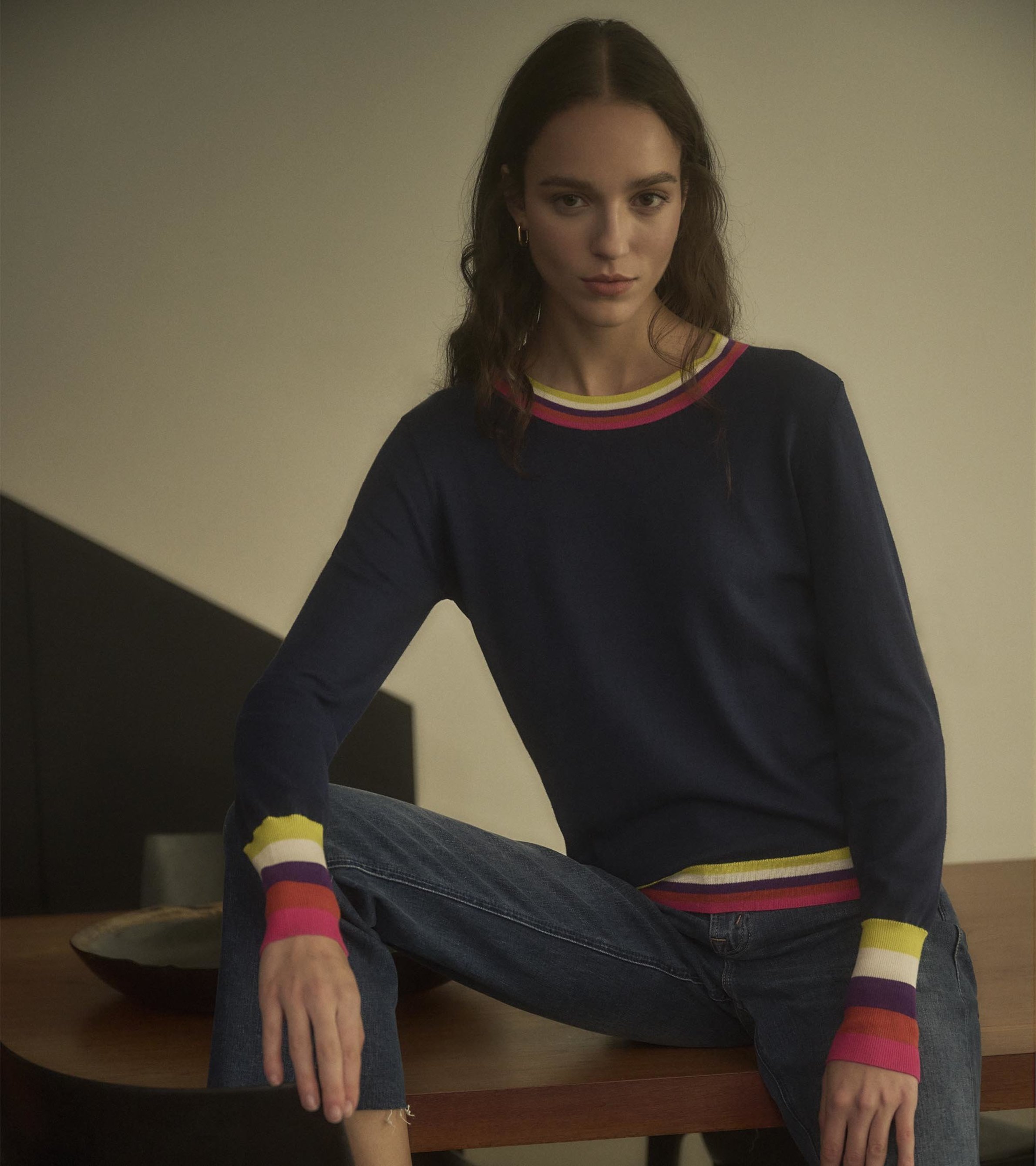 Emma Sweater - Rainbow Stripes - Hatley CA