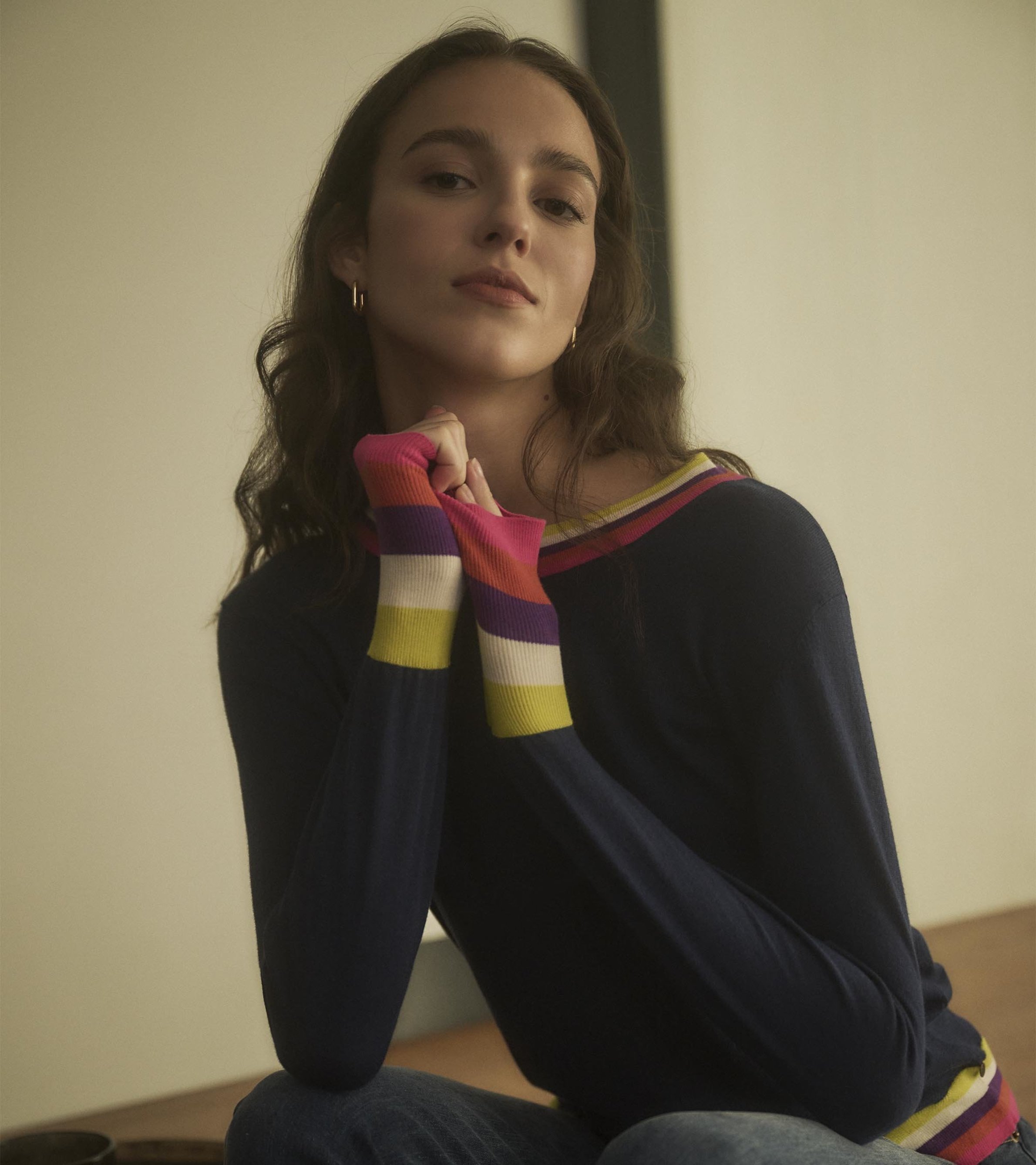 Emma Sweater - Rainbow Stripes - Hatley CA