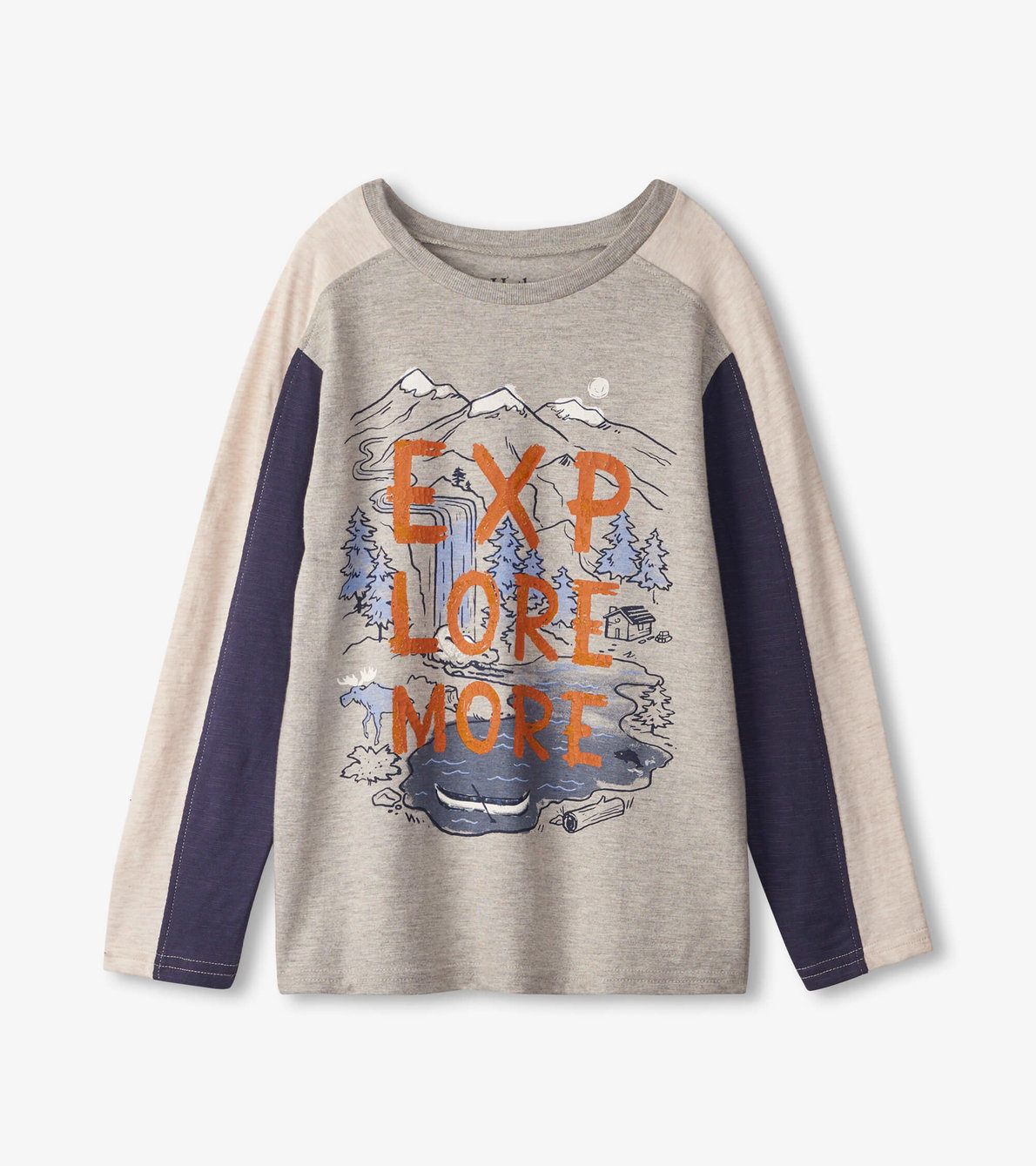 Agrandir l'image de T-shirt à manches longues – Forêt « Explore More »