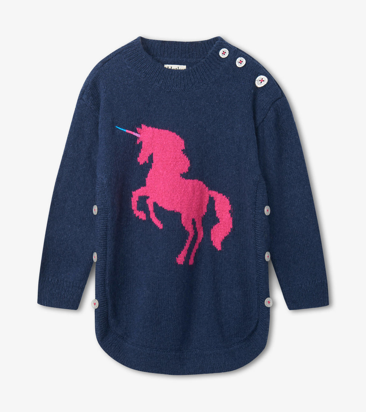 Agrandir l'image de Pull tunique en tricot épais – Licornes fantastiques