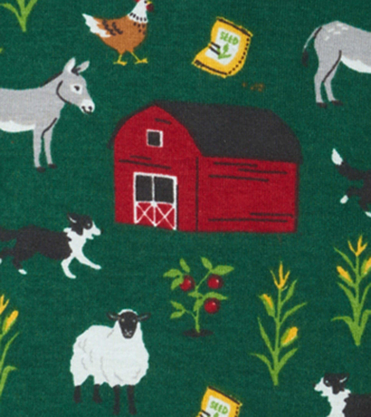 View larger image of Farm Animals Kids Organic Cotton Pajama Set