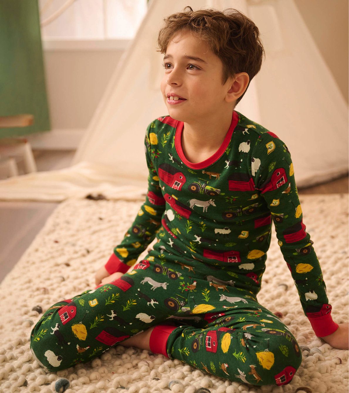Agrandir l'image de Pyjama pour enfant – Motifs de la ferme