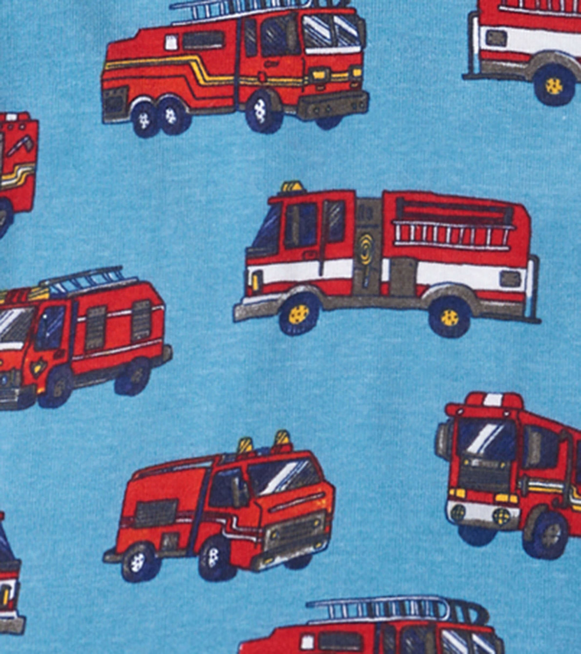 View larger image of Firetrucks Kids Organic Cotton Pajama Set